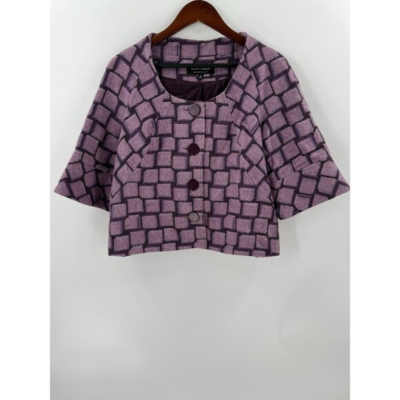 NWOT Hilton Hollis Jacket Size 8 Multicolor Boho Artsy Business Casual Career - Picture 8 of 10